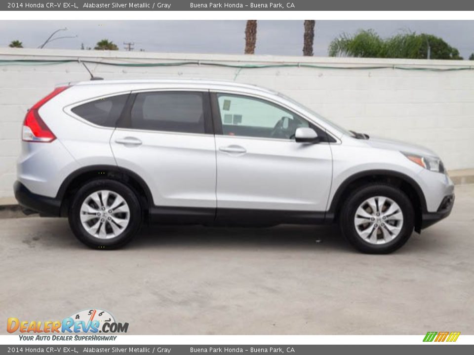 2014 Honda CR-V EX-L Alabaster Silver Metallic / Gray Photo #10