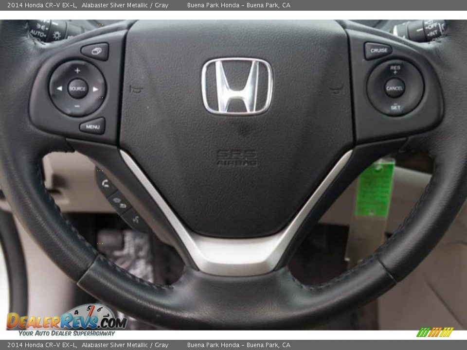 2014 Honda CR-V EX-L Alabaster Silver Metallic / Gray Photo #11