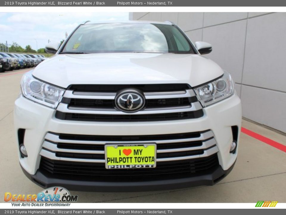 2019 Toyota Highlander XLE Blizzard Pearl White / Black Photo #3