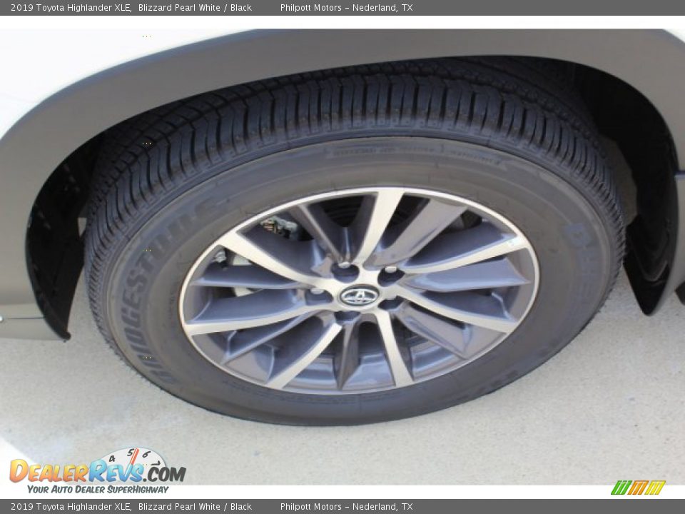 2019 Toyota Highlander XLE Blizzard Pearl White / Black Photo #9