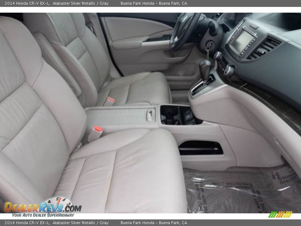 2014 Honda CR-V EX-L Alabaster Silver Metallic / Gray Photo #19