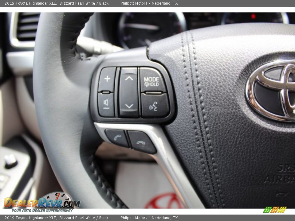 2019 Toyota Highlander XLE Blizzard Pearl White / Black Photo #13