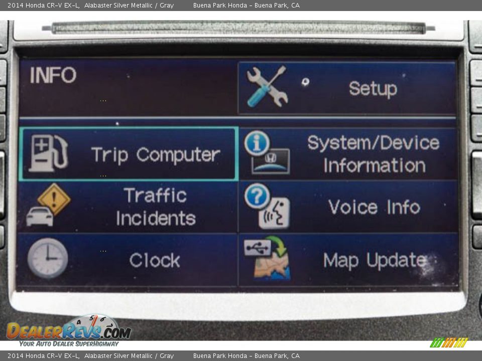 2014 Honda CR-V EX-L Alabaster Silver Metallic / Gray Photo #23