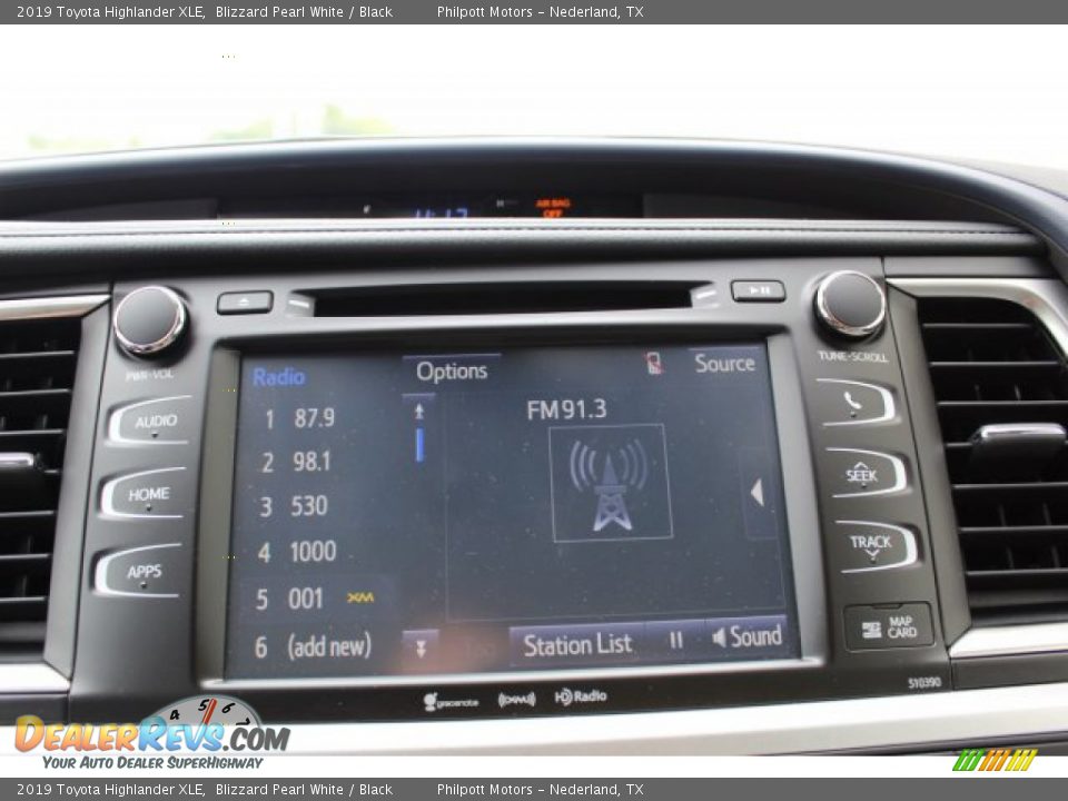 2019 Toyota Highlander XLE Blizzard Pearl White / Black Photo #16