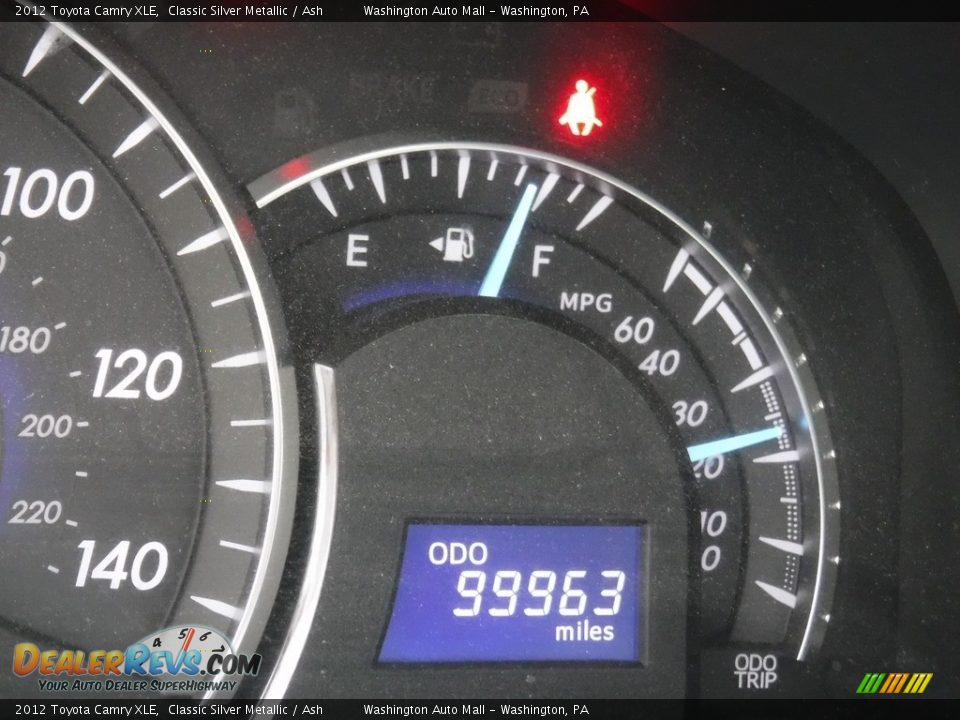 2012 Toyota Camry XLE Classic Silver Metallic / Ash Photo #29