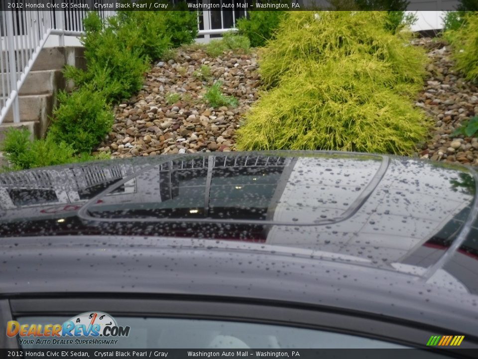 2012 Honda Civic EX Sedan Crystal Black Pearl / Gray Photo #5