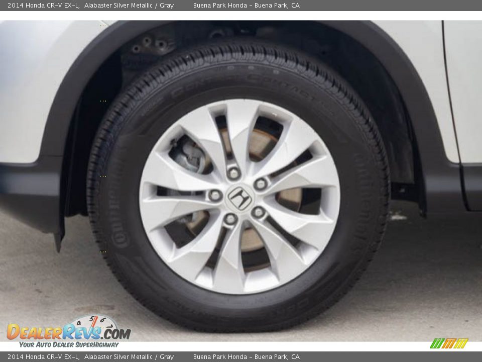 2014 Honda CR-V EX-L Alabaster Silver Metallic / Gray Photo #34