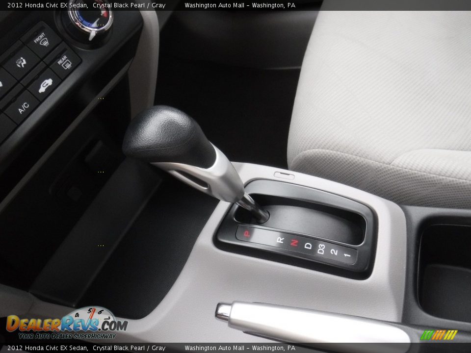 2012 Honda Civic EX Sedan Crystal Black Pearl / Gray Photo #17