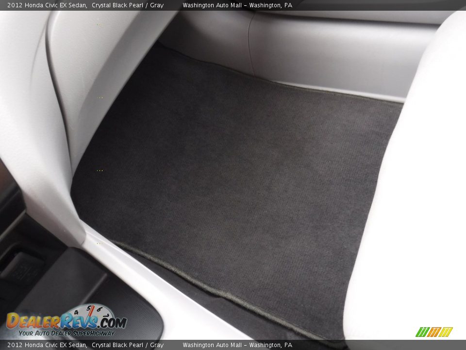 2012 Honda Civic EX Sedan Crystal Black Pearl / Gray Photo #22