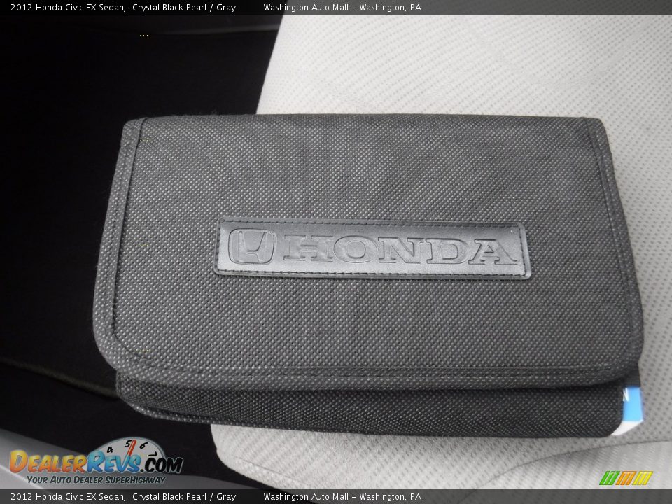 2012 Honda Civic EX Sedan Crystal Black Pearl / Gray Photo #24