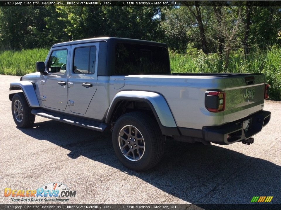 2020 Jeep Gladiator Overland 4x4 Billet Silver Metallic / Black Photo #4