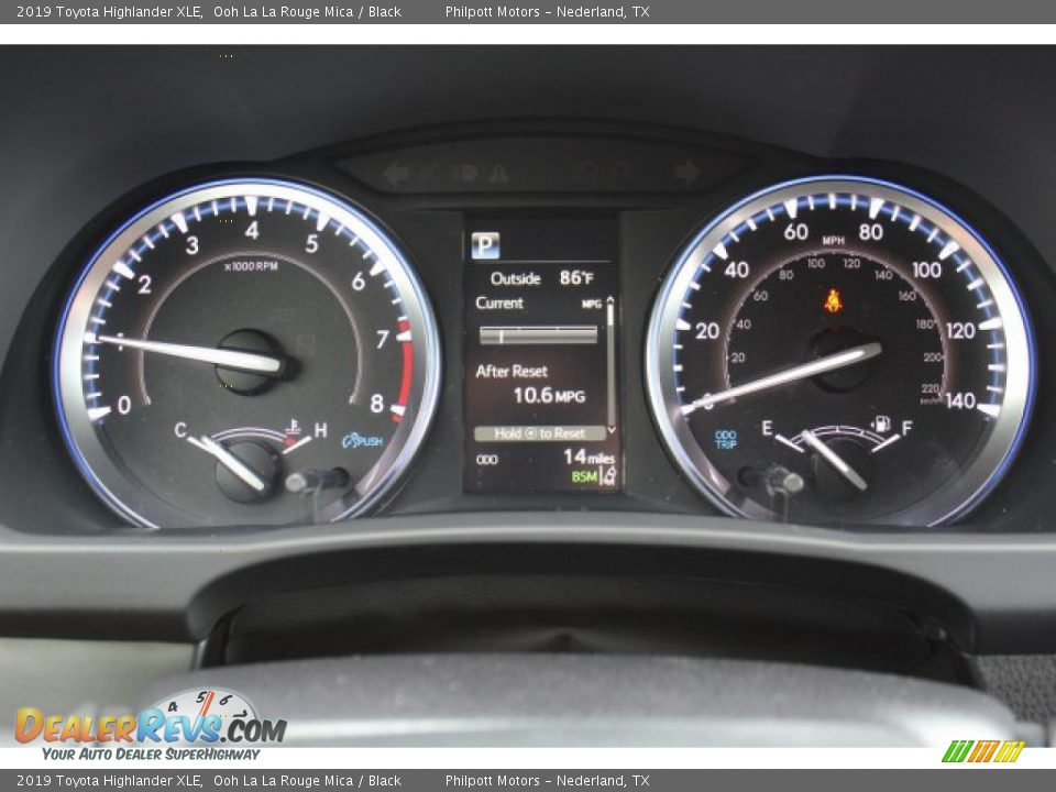 2019 Toyota Highlander XLE Ooh La La Rouge Mica / Black Photo #11