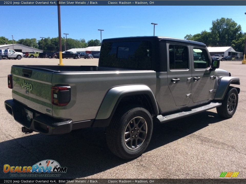 2020 Jeep Gladiator Overland 4x4 Billet Silver Metallic / Black Photo #7