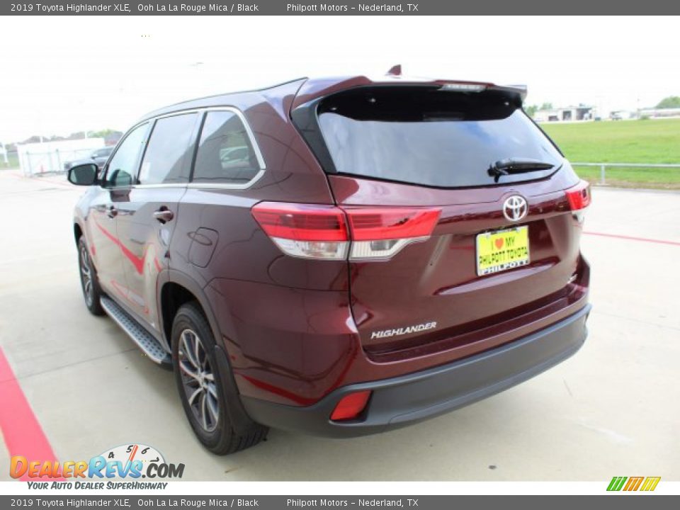 2019 Toyota Highlander XLE Ooh La La Rouge Mica / Black Photo #20