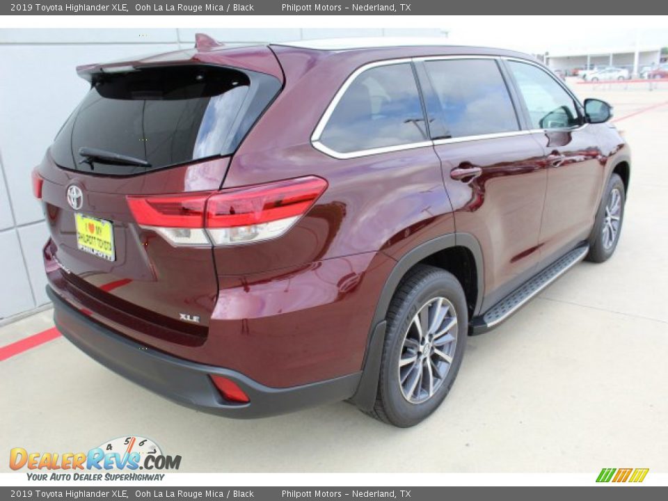 2019 Toyota Highlander XLE Ooh La La Rouge Mica / Black Photo #22