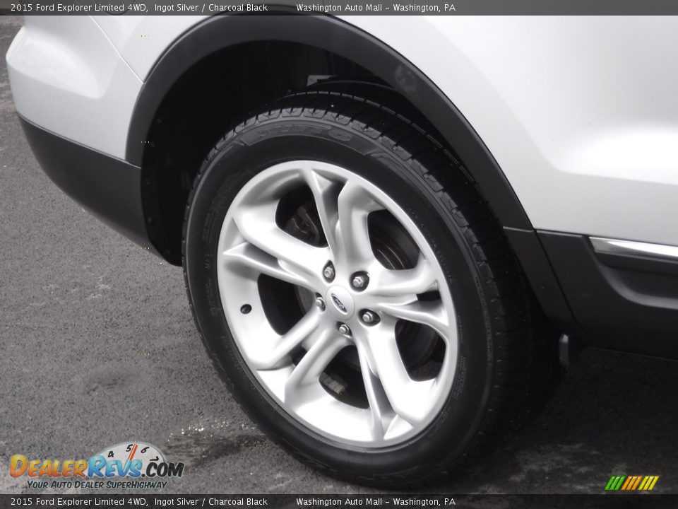 2015 Ford Explorer Limited 4WD Ingot Silver / Charcoal Black Photo #3