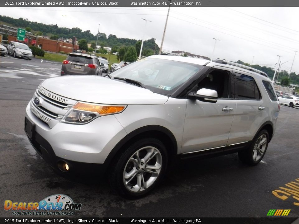 2015 Ford Explorer Limited 4WD Ingot Silver / Charcoal Black Photo #6