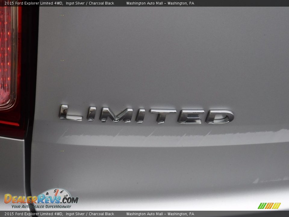 2015 Ford Explorer Limited 4WD Ingot Silver / Charcoal Black Photo #8