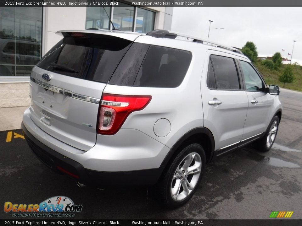 2015 Ford Explorer Limited 4WD Ingot Silver / Charcoal Black Photo #10