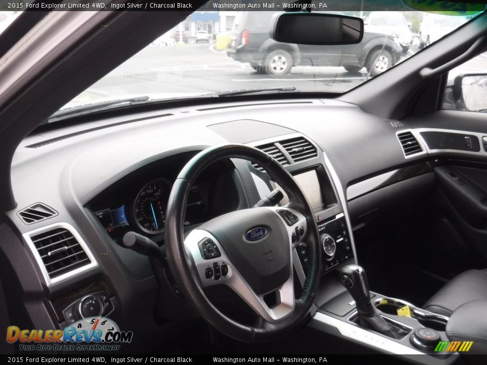 2015 Ford Explorer Limited 4WD Ingot Silver / Charcoal Black Photo #11