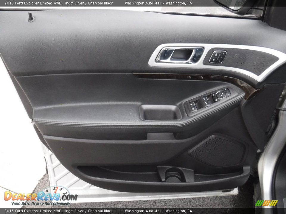 2015 Ford Explorer Limited 4WD Ingot Silver / Charcoal Black Photo #12