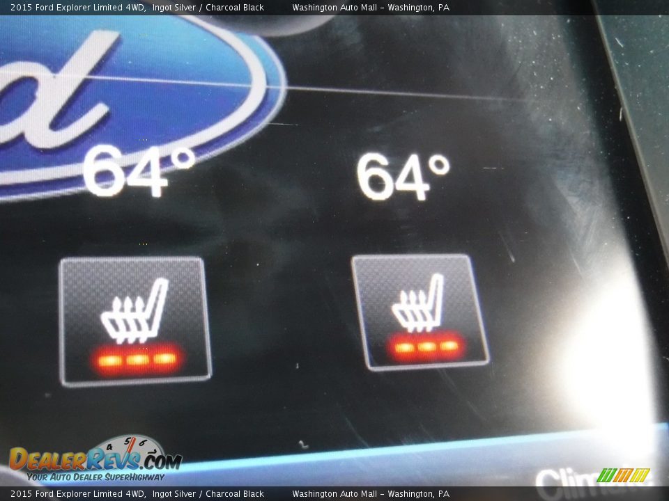 2015 Ford Explorer Limited 4WD Ingot Silver / Charcoal Black Photo #19