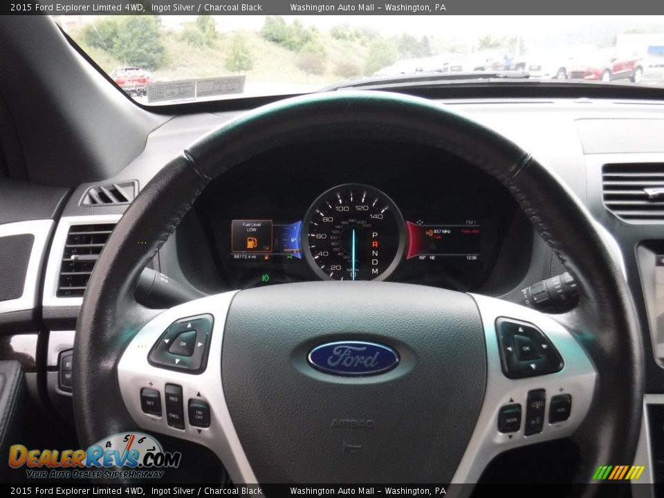 2015 Ford Explorer Limited 4WD Ingot Silver / Charcoal Black Photo #22