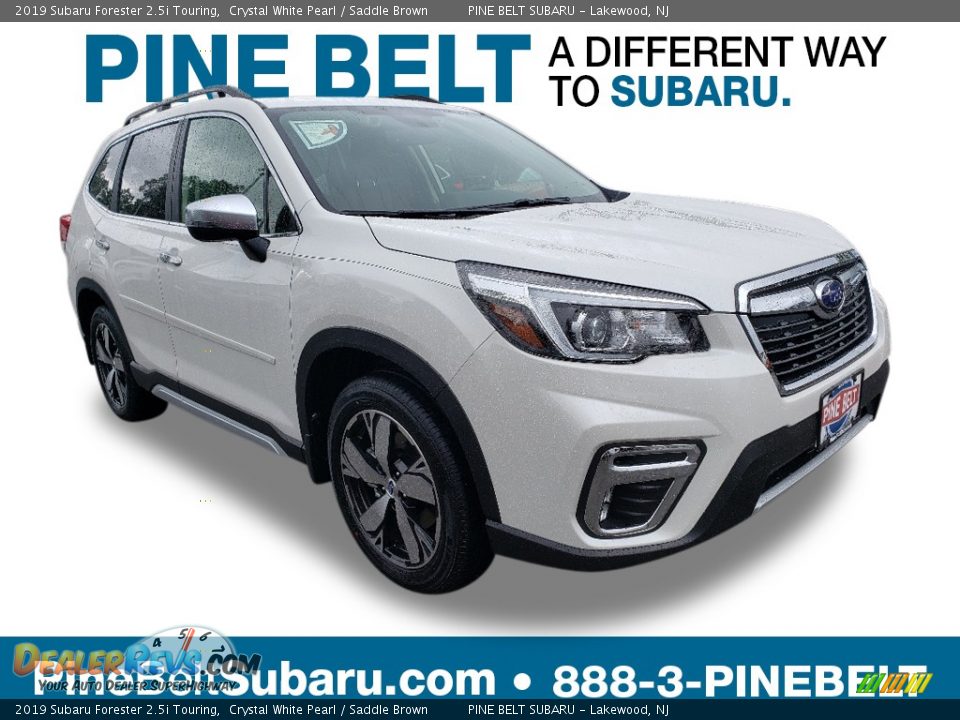 2019 Subaru Forester 2.5i Touring Crystal White Pearl / Saddle Brown Photo #1