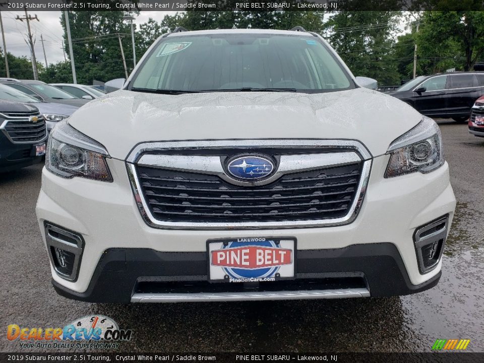 2019 Subaru Forester 2.5i Touring Crystal White Pearl / Saddle Brown Photo #2