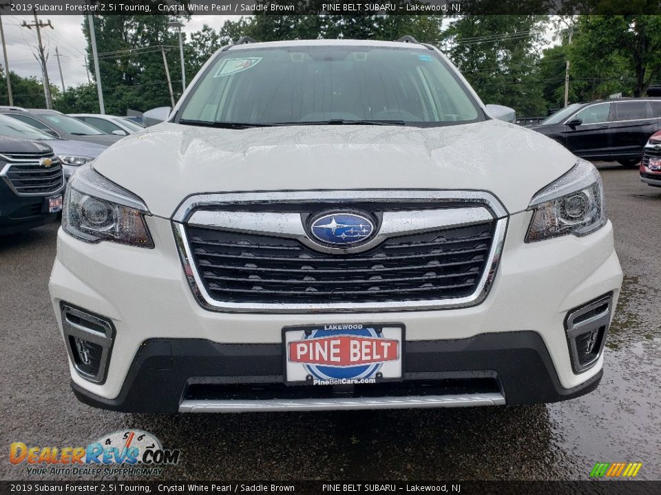 2019 Subaru Forester 2.5i Touring Crystal White Pearl / Saddle Brown Photo #2