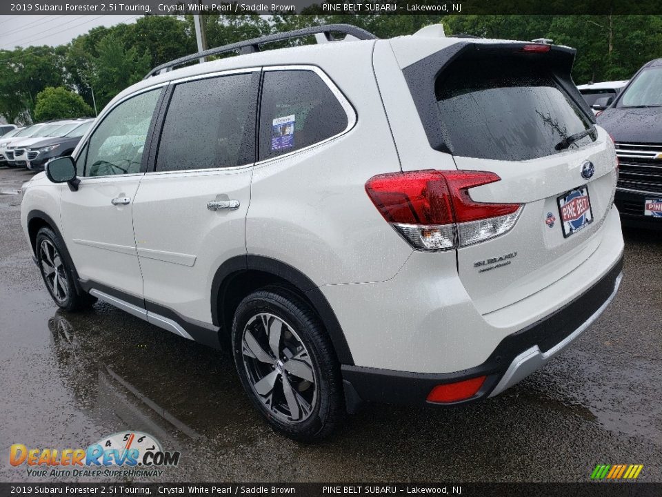 2019 Subaru Forester 2.5i Touring Crystal White Pearl / Saddle Brown Photo #4