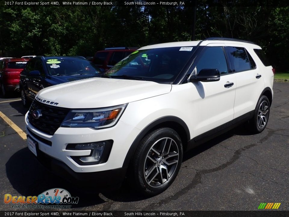 2017 Ford Explorer Sport 4WD White Platinum / Ebony Black Photo #1