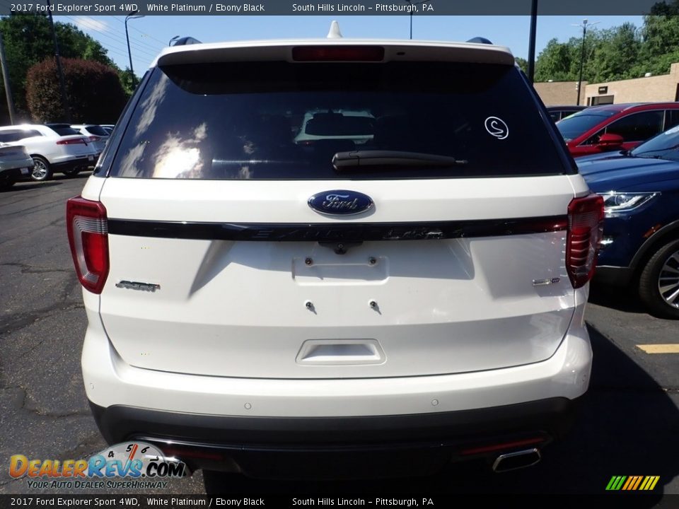 2017 Ford Explorer Sport 4WD White Platinum / Ebony Black Photo #3