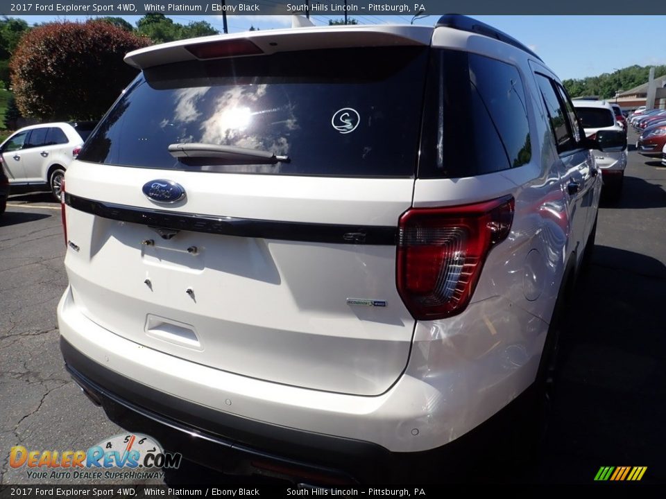 2017 Ford Explorer Sport 4WD White Platinum / Ebony Black Photo #4