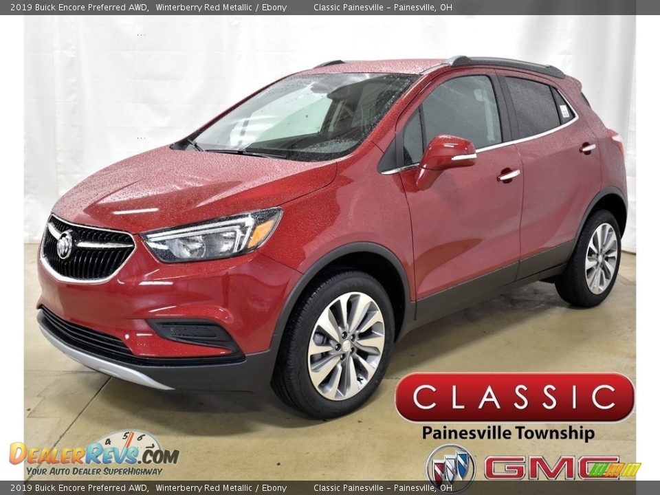 2019 Buick Encore Preferred AWD Winterberry Red Metallic / Ebony Photo #1