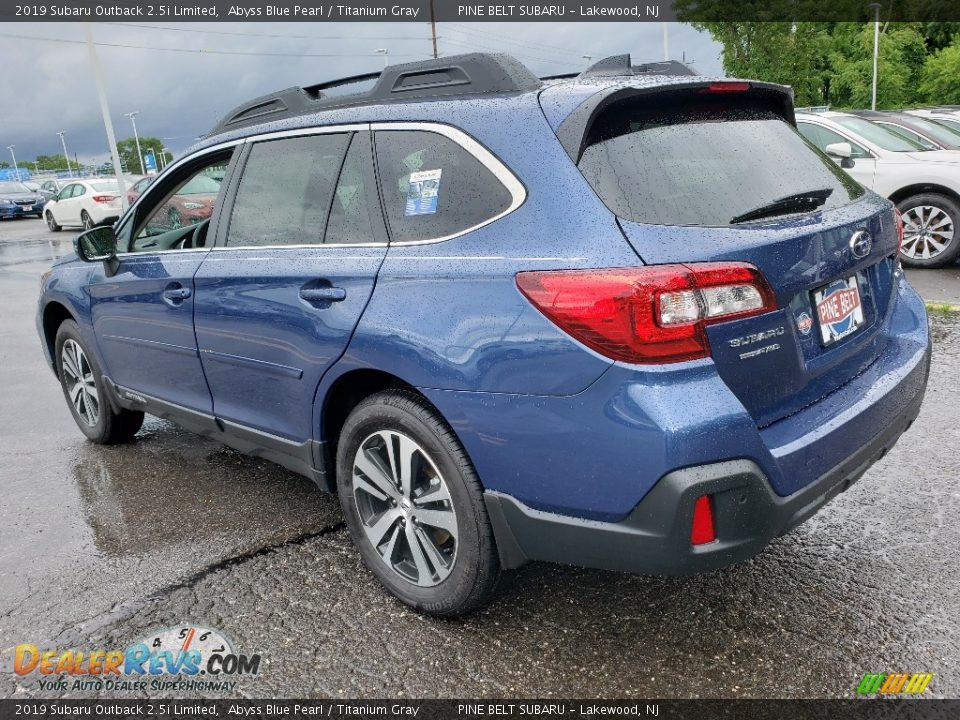 2019 Subaru Outback 2.5i Limited Abyss Blue Pearl / Titanium Gray Photo #4