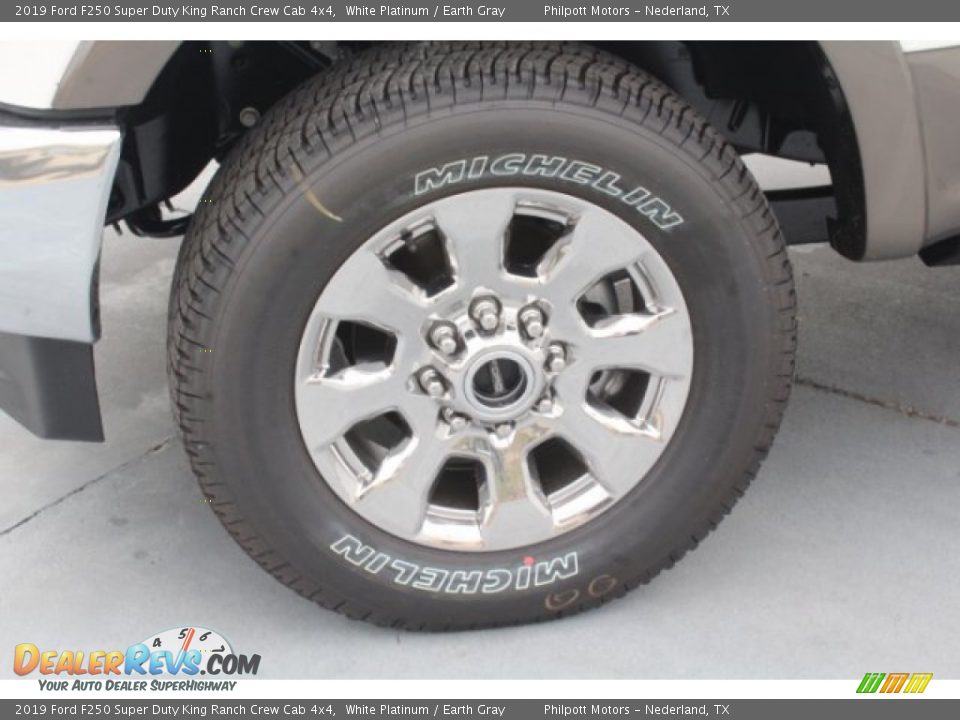 2019 Ford F250 Super Duty King Ranch Crew Cab 4x4 White Platinum / Earth Gray Photo #5