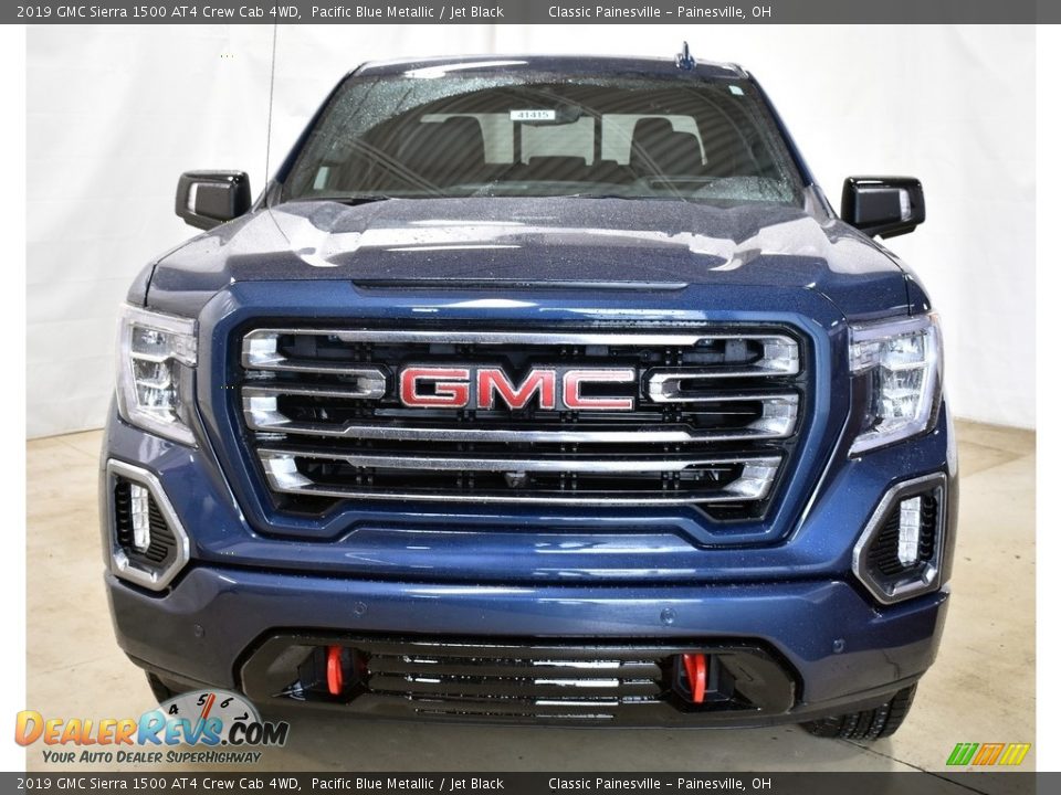 2019 GMC Sierra 1500 AT4 Crew Cab 4WD Pacific Blue Metallic / Jet Black Photo #4