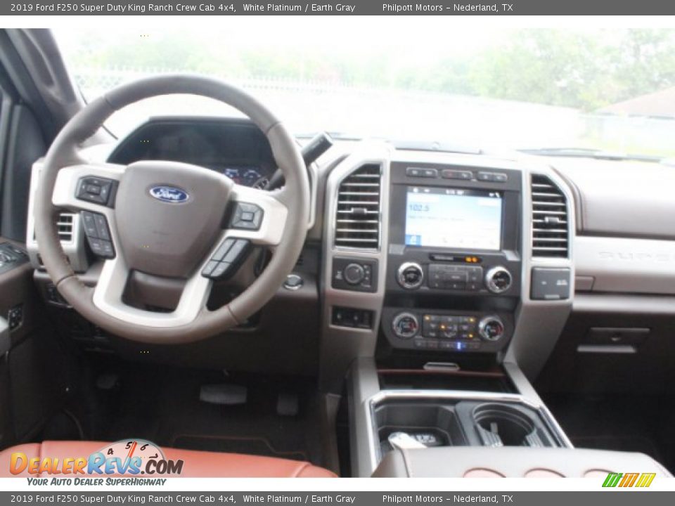 2019 Ford F250 Super Duty King Ranch Crew Cab 4x4 White Platinum / Earth Gray Photo #20