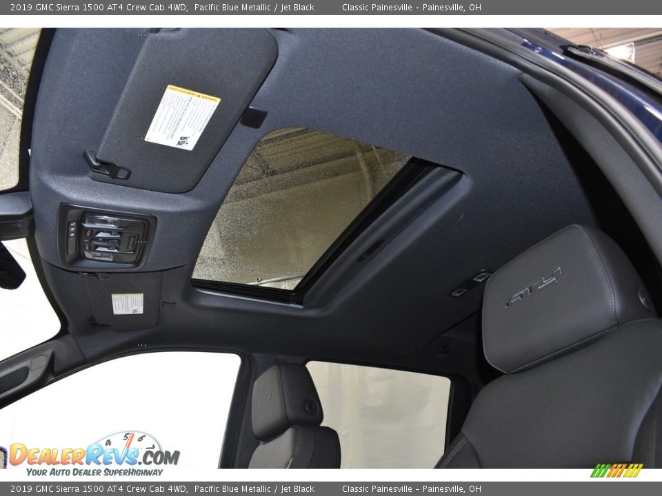 2019 GMC Sierra 1500 AT4 Crew Cab 4WD Pacific Blue Metallic / Jet Black Photo #6