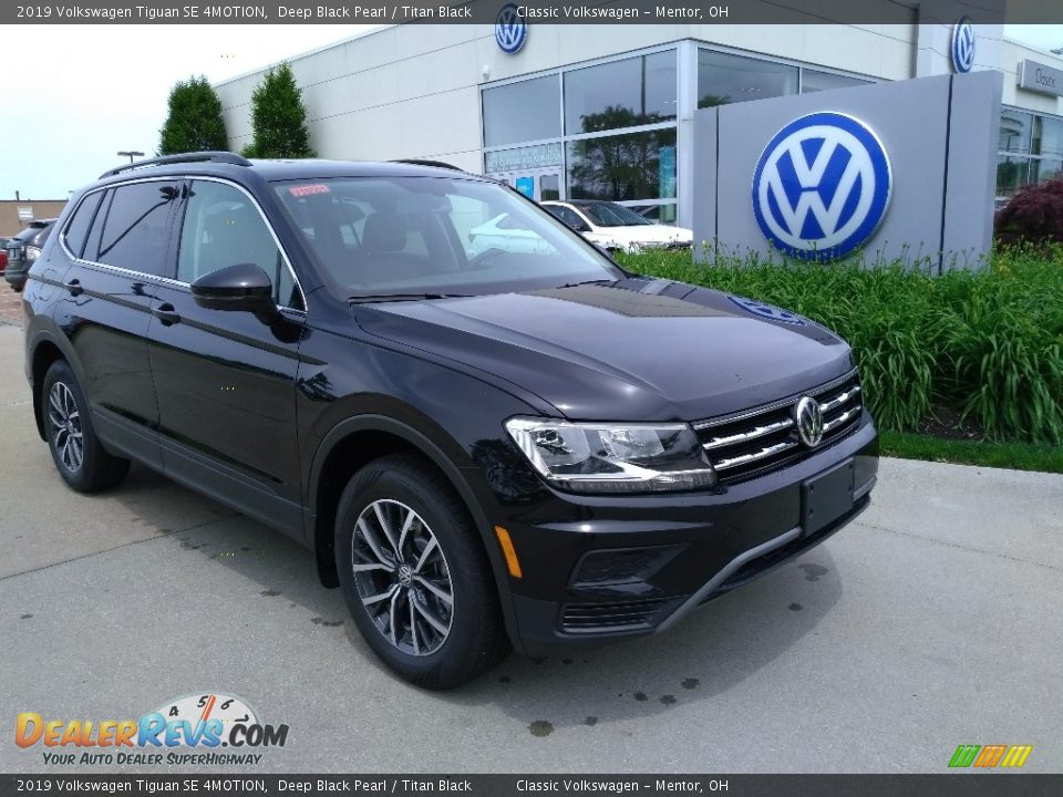 2019 Volkswagen Tiguan SE 4MOTION Deep Black Pearl / Titan Black Photo #1