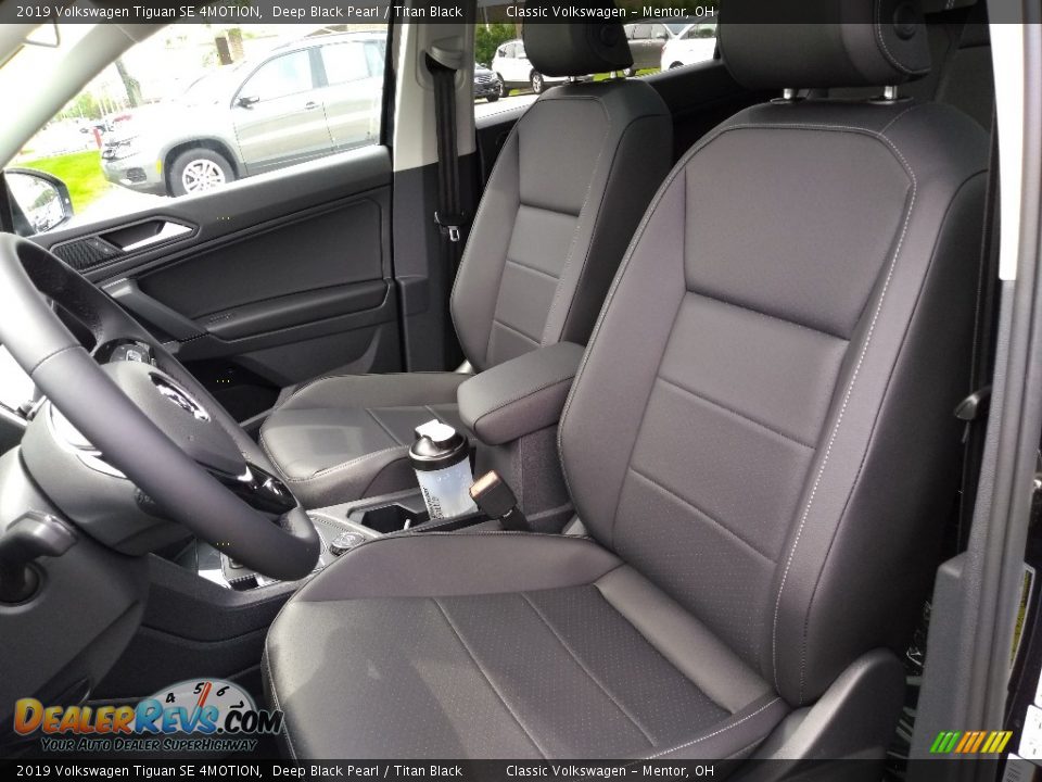 2019 Volkswagen Tiguan SE 4MOTION Deep Black Pearl / Titan Black Photo #3