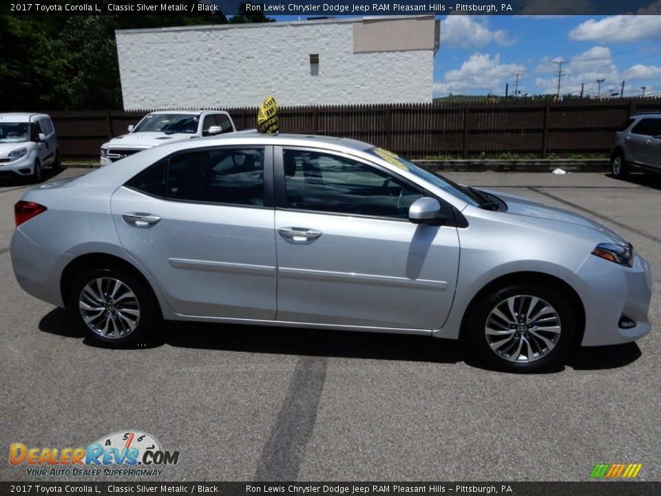 2017 Toyota Corolla L Classic Silver Metalic / Black Photo #6