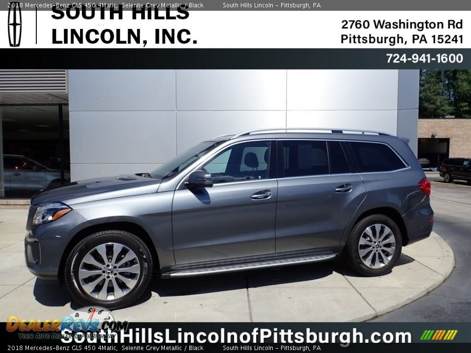 2018 Mercedes-Benz GLS 450 4Matic Selenite Grey Metallic / Black Photo #1