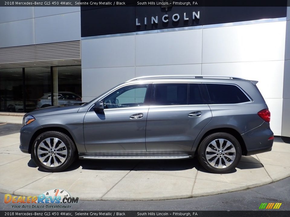 2018 Mercedes-Benz GLS 450 4Matic Selenite Grey Metallic / Black Photo #2