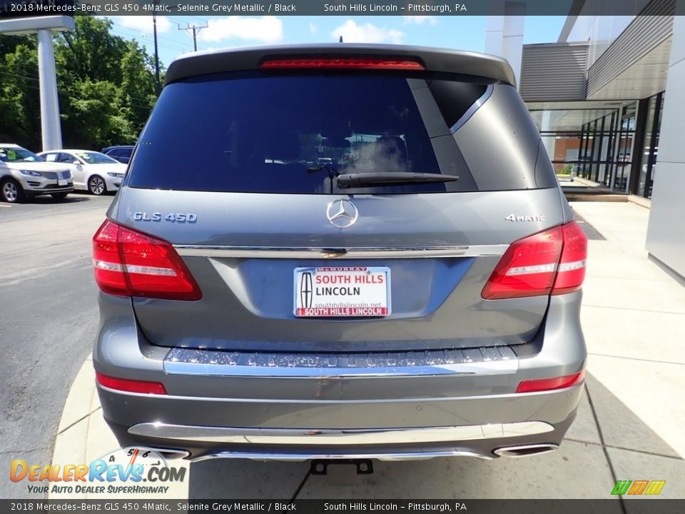 2018 Mercedes-Benz GLS 450 4Matic Selenite Grey Metallic / Black Photo #4