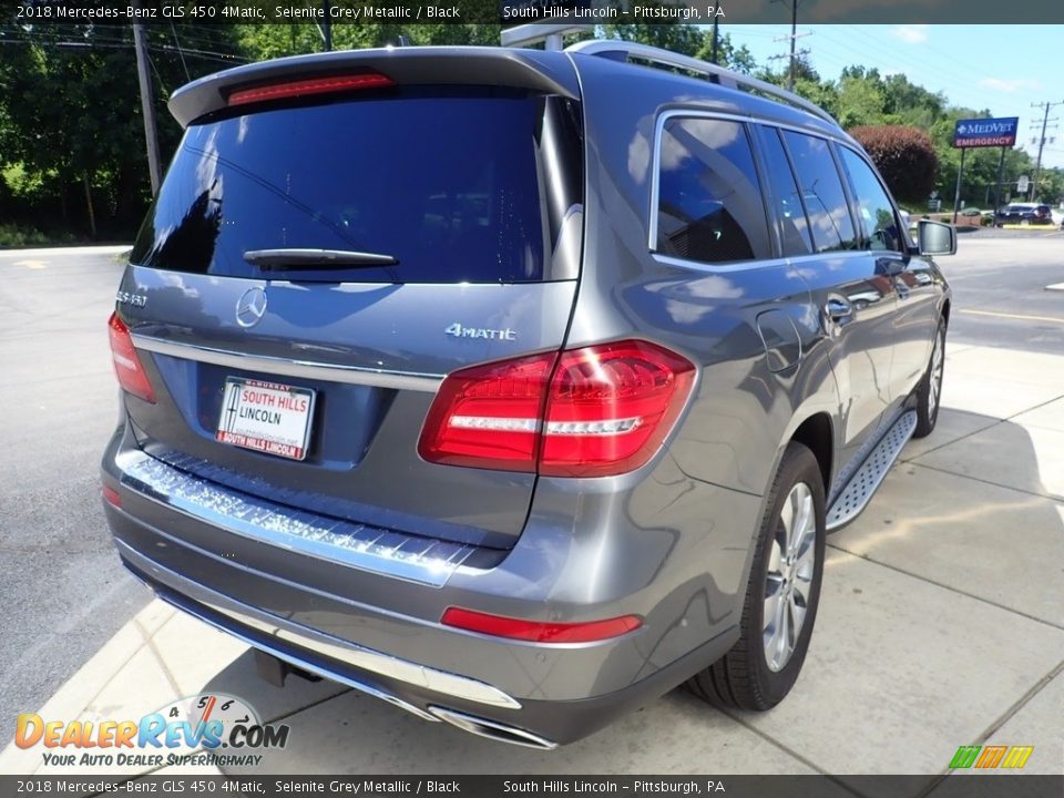 2018 Mercedes-Benz GLS 450 4Matic Selenite Grey Metallic / Black Photo #6