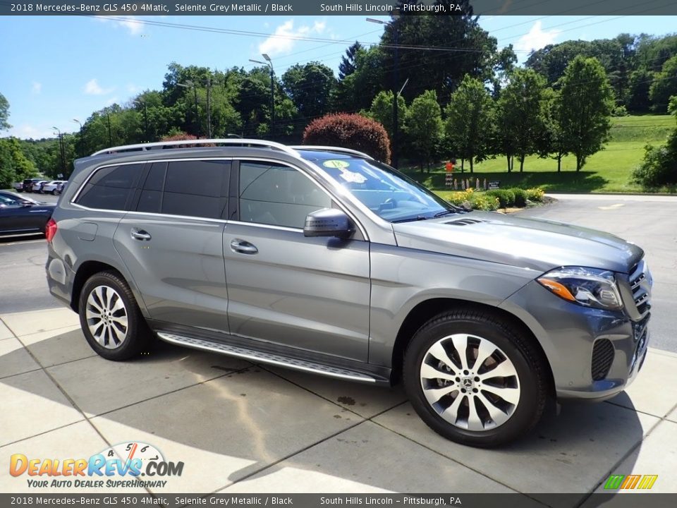 2018 Mercedes-Benz GLS 450 4Matic Selenite Grey Metallic / Black Photo #7