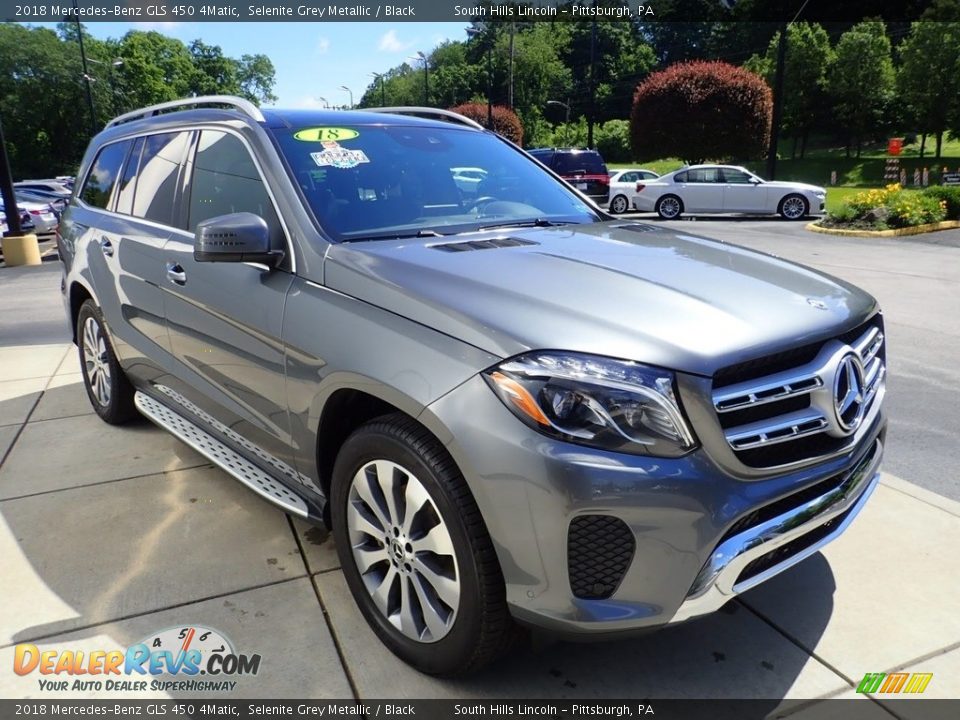 2018 Mercedes-Benz GLS 450 4Matic Selenite Grey Metallic / Black Photo #8