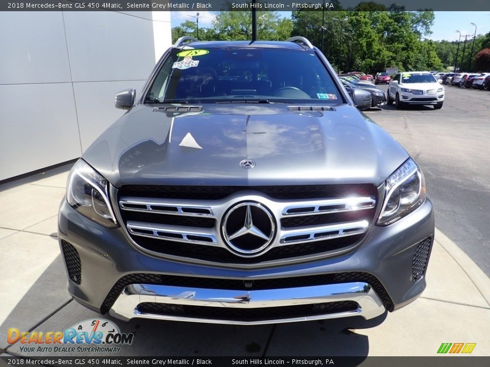 2018 Mercedes-Benz GLS 450 4Matic Selenite Grey Metallic / Black Photo #9